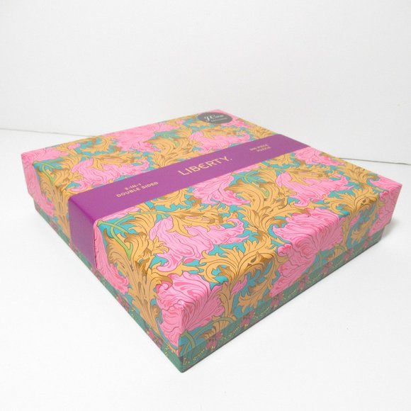 Bundle of 2 - J. Crew Liberty Print Doubled Sided Puzzle in Decorative Boxes - Picture 8 of 11